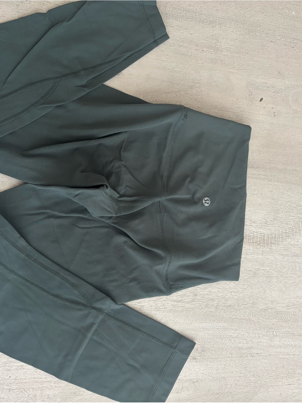 Lululemon High-Rise Align Crop Leggings in Deep Green